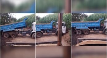 Caminhoneiro acaba ficando preso por não calcular local da descarga