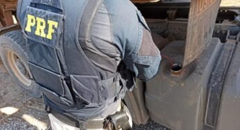 PRF flagra caminhão com tanque do ARLA 32 vazio e multa caminhoneiro