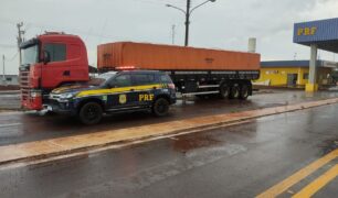 PRF recupera caminhão roubado em Mato Grosso do Sul e motorista é liberto do cativeiro em São Paulo