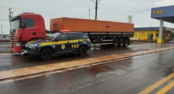 PRF recupera caminhão roubado em Mato Grosso do Sul e motorista é liberto do cativeiro em São Paulo