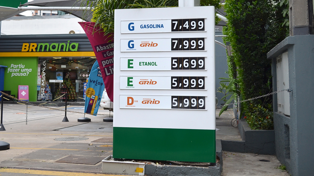 Gasolina e demais combustível com preço em alta