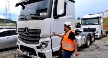 Leilão terá dois caminhões Mercedes actros 2548 0 Km