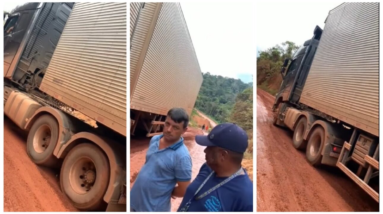 Caminhoneiro aposta 2 Mil reais e perde ao conquistar subida de ladeira com bitrem carregado, video.