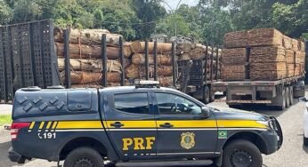 Polícia Rodoviária Federal apreende dois veículos com mais de 30 toneladas de excesso de peso