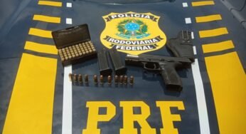 Caminhoneiros são detidos por portarem ilegalmente armas de fogo