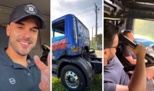Bruno Garcia pilota caminhão mais rápido do mundo e gera polêmica
