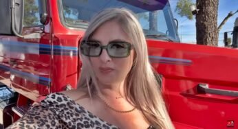 Caminhoneira Felina Cris mostra seu novo caminhão