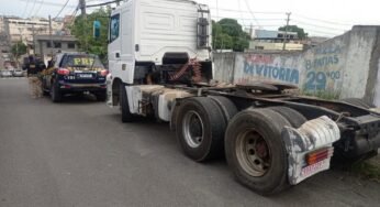 Em questão de minutos: Caminhão furtado no Espírito Santo é recuperado pela PRF minutos depois