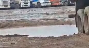 Caminhoneiros denunciam pátio precário que é pago pelos profissionais