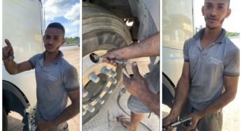 Borracheiro mostra como o caminhoneiro pode ser enganado na calibragem dos pneus