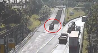 Video: Caminhoneiro utiliza área de escape após perde o freio do caminhão e salva sua vida