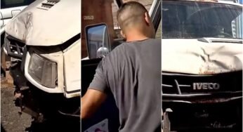 Caminhoneiro pede ajuda para consertar caminhão após ser destruido por ladrões