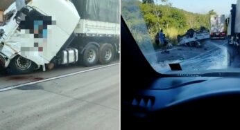 Caminhoneiro envolvido em acidente na Serra de São Vicente teria sido esfaqueado antes do acidente