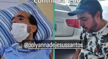 Campanha em prol de caminhoneiro itabaianense com sequelas graves após ter Covid é divulgada nas redes sociais