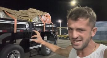 Caminhoneiro tem caminhão apreendido pela PRF alegando calço em peça original