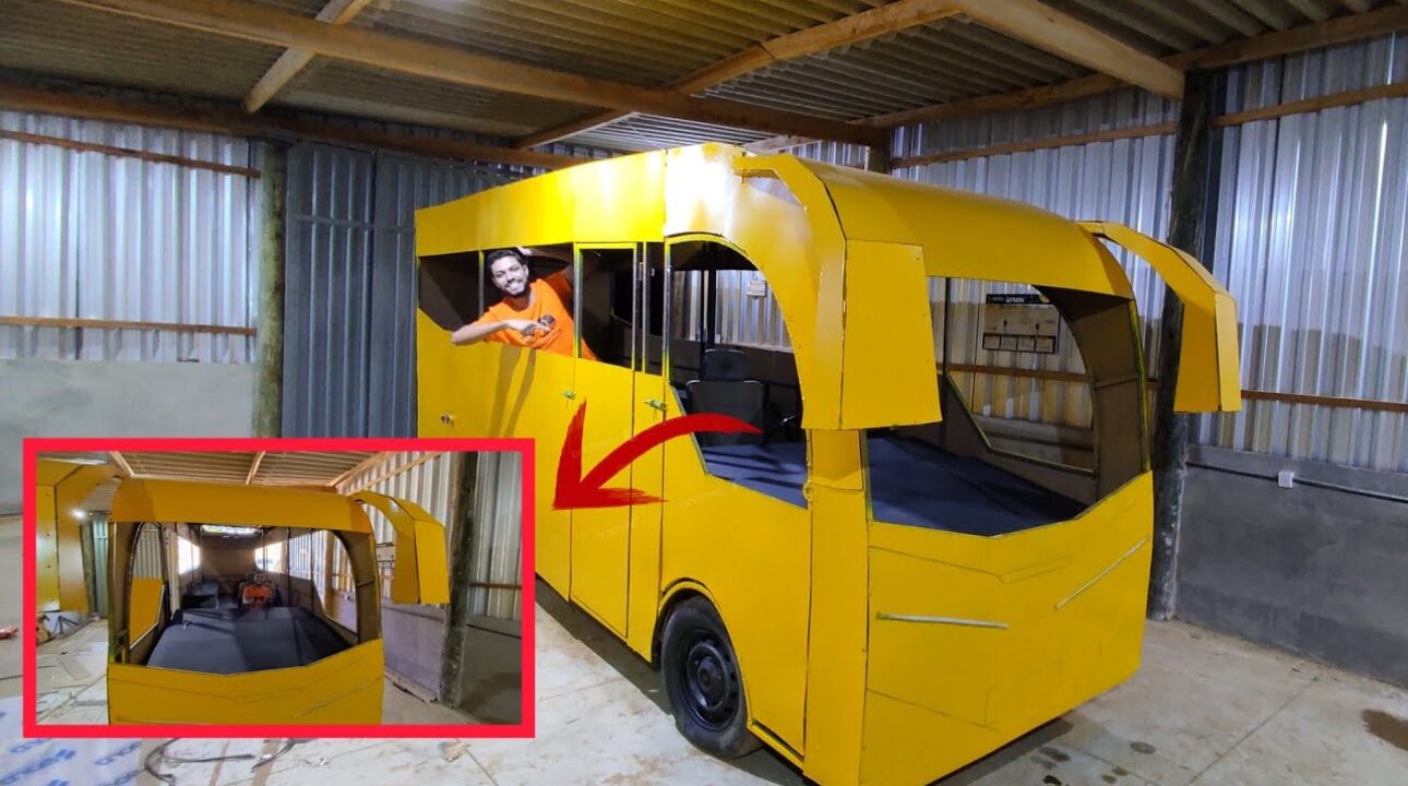 Video: Youtuber está criando um mini ônibus em casa