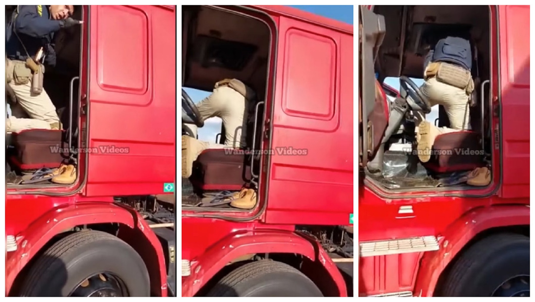 Caminhoneiro confronta PRF durante fiscalização em seu caminhão