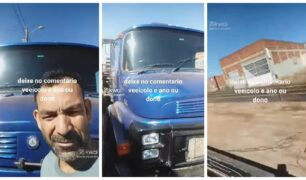 Caminhoneiro mostra o estado de seu caminhão e questiona o programa de veículo zero km do governo