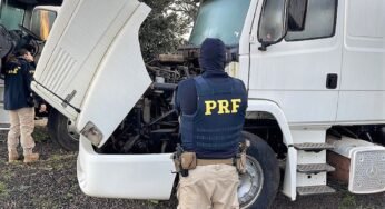 Ação conjunta entre PRF, Polícia Civil e PMR recupera 6 caminhões