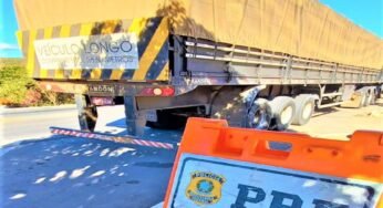 Em 24 horas a PRF flagra dois caminhões transportando mercadorias com nota fiscal irregular