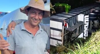 Caminhoneiro famoso Marquinhos Boiadeiro sofre acidente na BR-101 entre Itamaraju e Itabela