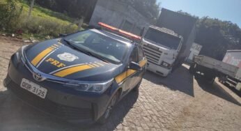 Ao avistar a PRF, motorista de caminhão foge e motivo da fuga é revelado