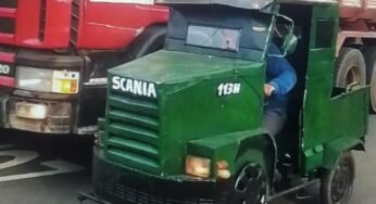 Paraguaio realiza sonho construindo seu próprio caminhão