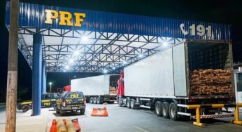 PRF prende 6 pessoas e apreende 144 m³ de madeira irregular, na Bahia