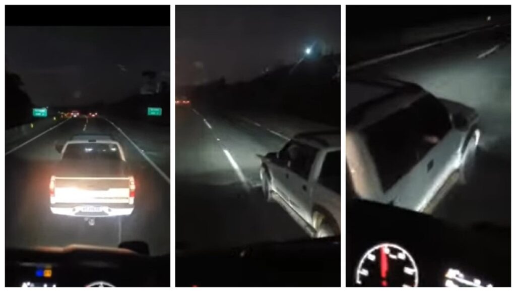 Caminhonete provoca acidente com caminhão após discussão