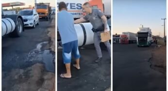 Ladrões furtam módulos e pneus de caminhões durante a madrugada