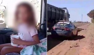 Caminhoneiro encontra criança perdida em estrada do Mato Grosso do Sul e decide resgatá-la