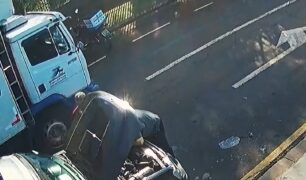 Homem é atingido por porta de caminhão em movimento: incidente registrado em Londrina, Paraná