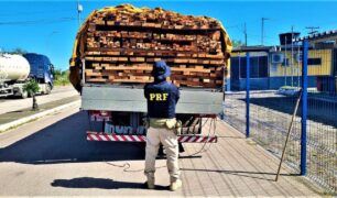 PRF Flagra Caminhão Transportando Madeira Ilegal na Bahia