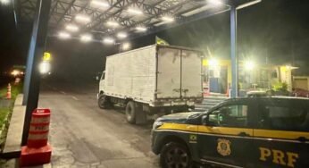 PRF recupera caminhão adquirido com o golpe do cheque sem fundo