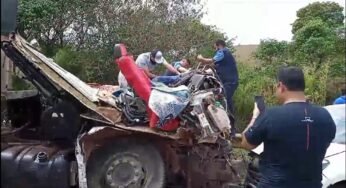 Urgente: acidente envolvendo dois graneleiros deixa ao menos 6 mortos na BR-414