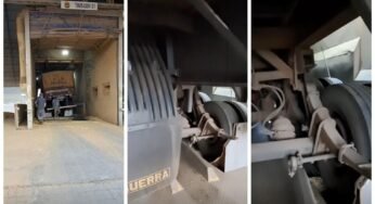 Tombador causa prejuízo para caminhoneiro que tentava descarregar