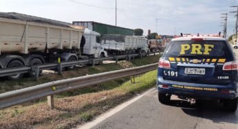 Divergência na nota fiscal leva à apreensão de carreta com 48 toneladas de grãos