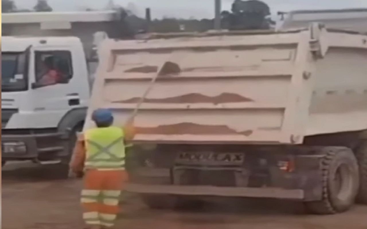 Caçambeiro veterano se revolta com atitude inusitada do novato