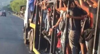 Caminhão-cegonha transporta mais de 20 passageiros após ataques a ônibus no Rio
