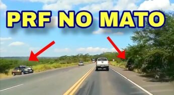 Motorista flagra agentes da PRF de olho em ultrapassagens proibidas na BR-101
