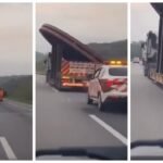 Carreta transportando carga indivisível surpreende motoristas com a alta velocidade