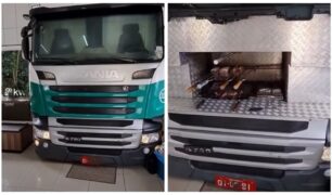 Apaixonado por caminhão coloca uma cabine Scania R780 dentro de sua casa