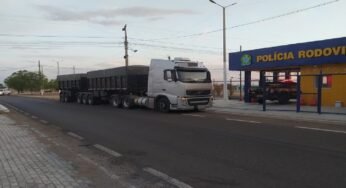 PRF flagra excesso de peso, fraude em documentos e porte de rebite durante dois dias de fiscalização