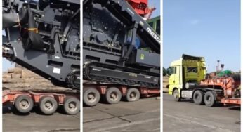 Pneus de carreta à prova com carga pesada de britadeira móvel