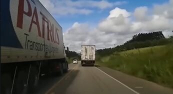 Carreteiro demonstra ultrapassagem segura e exemplar na BR-101