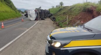 Tragédia na BR-277: Pai falece em acidente e filho é resgatado após tombamento de caminhão