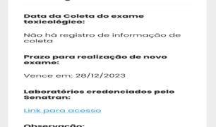 A Secretaria Nacional de Trânsito responde aos caminhoneiros sobre a "mudança" na data de realização do exame toxicológico.