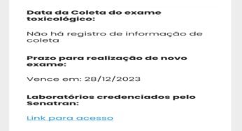 A Secretaria Nacional de Trânsito responde aos caminhoneiros sobre a “mudança” na data de realização do exame toxicológico.