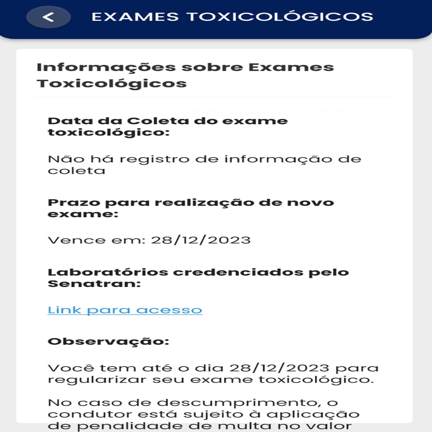 A Secretaria Nacional de Trânsito responde aos caminhoneiros sobre a "mudança" na data de realização do exame toxicológico.