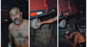 Caminhoneiro com fome, sem banho e banheiro, mostra a outra face da profissão